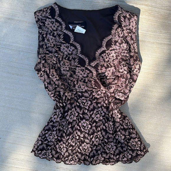 none Tops - Lace Floral Cami Fairy Top Size M